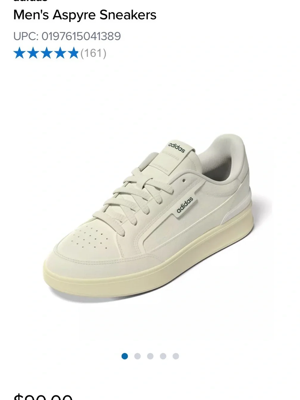 Adidas Aspyre Sneaker in Off-white